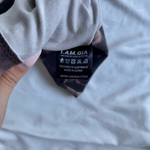 I AM GIA Brown Tie Dye Baby Tee - Picture 5 of 5